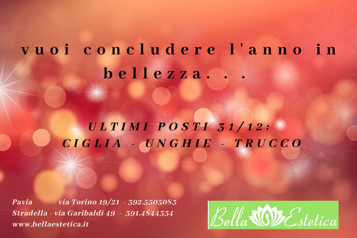 promozione Bella estetica San Silvestro 2019
